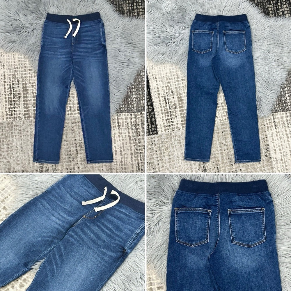 Crewcuts Boys Pull On Denim Jeans‎ W/Drawstring Size 14 NWOT